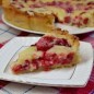 Tsvetaevsky pie with raspberries