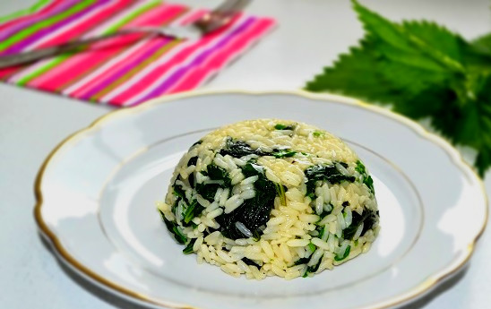 1. Этап. Рис с крапивой: Рис с крапивой готов. Приятного аппетита!