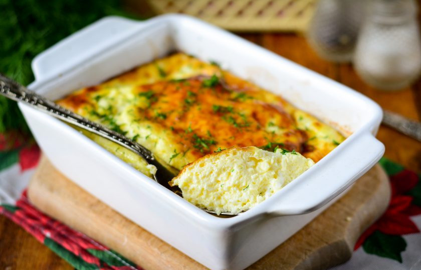 1. Этап. Омлет с творогом в духовке: Приятного аппетита!