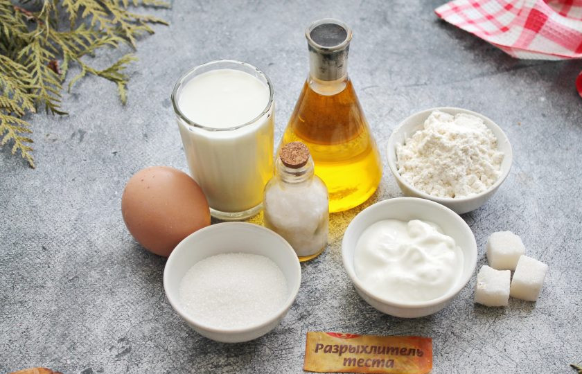 1. Этап. Пузи-блинчики: Подготовьте все необходимые ингредиенты для приготовления пузи-блинчиков.