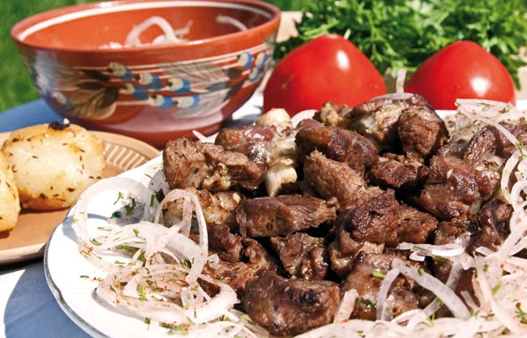 1. Этап. Шашлык из свинины в вине: Приятного аппетита!