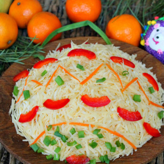 Французский салат на Новый год