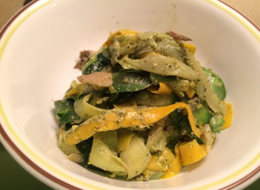 1. Этап. Паппарделле из кабачков: 5. Подавайте блюдо сразу после приготовления. Приятного аппетита!