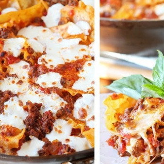 Быстрая лазанья на плите