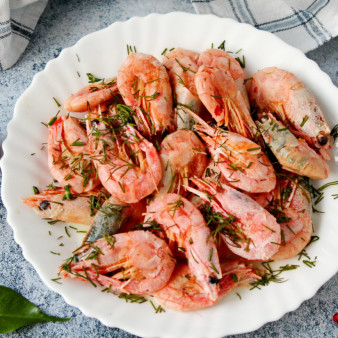 Креветки в молоке