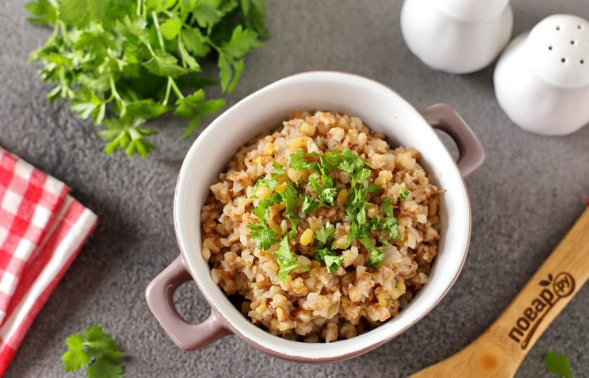 1. Этап. Гречневая каша с горохом: Гречневая каша с горохом готова. Приятного аппетита!