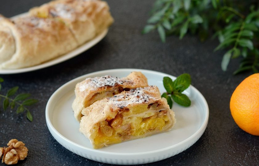 1. Этап. Штрудель с апельсинами: Штрудель с апельсинами готов, приятного вам аппетита!