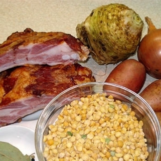 1. Этап. Гороховый суп с копчеными ребрами: Мы начинаем!