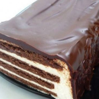 Легкий творожный торт