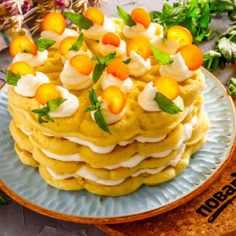 Торт из венских вафель