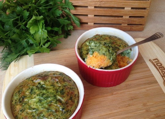 1. Этап. Морковно-шпинатное суфле: 11. Приятного аппетита!