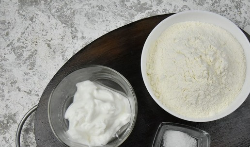 1. Этап. Закуска индилайтовые ножки: Подготовьте продукты для приготовления теста