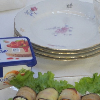 Рулетики из баклажанов