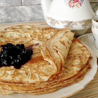 Блины на ряженке тонкие