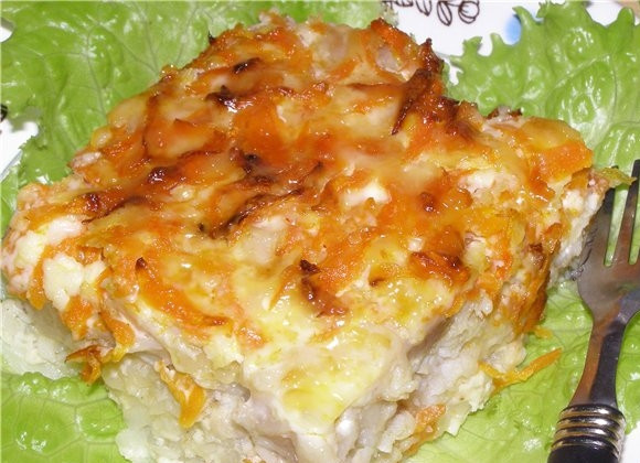 1. Этап. Морской язык с картофелем: 7. Морской язык с картофелем готов! Подаем с мелко нарезанной зеленью. Приятного аппетита!