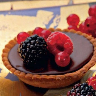 Тарталетки с шоколадным ганашем