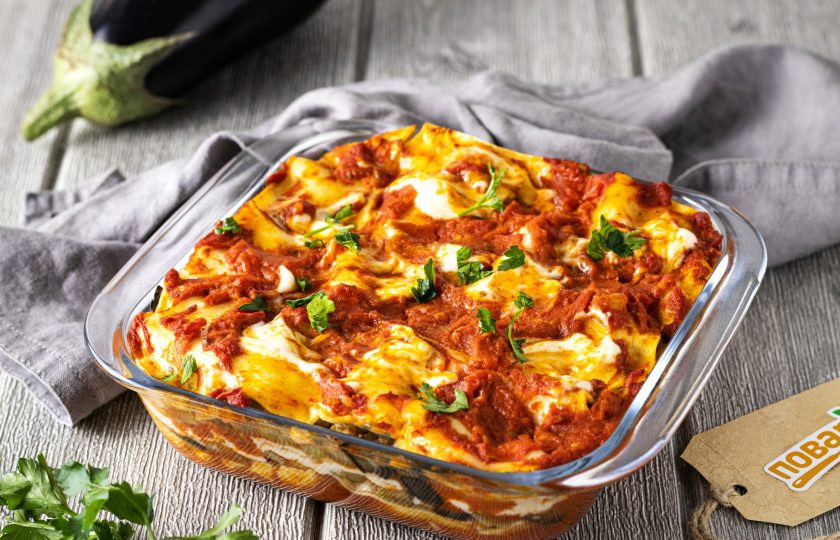 1. Этап. Овощная лазанья из кабачков и баклажанов: Овощная лазанья из кабачков и баклажанов готова, приятного вам аппетита!