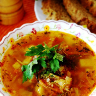 Борщ (рецепт без свеклы)