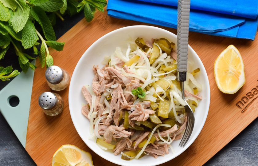 1. Этап. Салат из говядины с огурцом: Приятного аппетита!