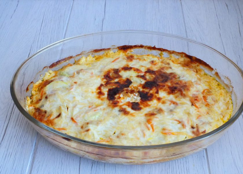 1. Этап. Горбуша с кабачком в духовке: По истечении времени достаньте форму из духовки.