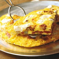 Potato, Salami, and Cheese Frittata