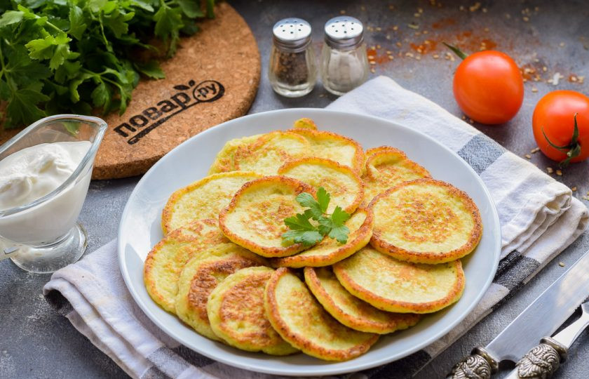 1. Этап. Оладьи из кабачков в блендере: Приятного вам аппетита!