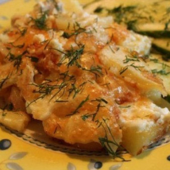 Куриные грудки с картошкой в духовке