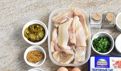 1. Этап. Котлеты рыбно-яичные: Продукты для котлет.