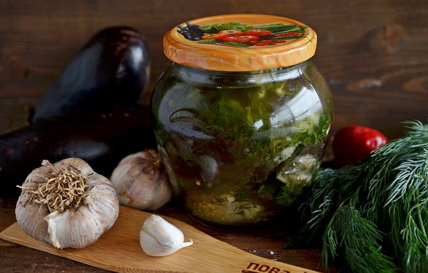 1. Этап. Баклажаны с чесноком на зиму: 7. Приятного аппетита!