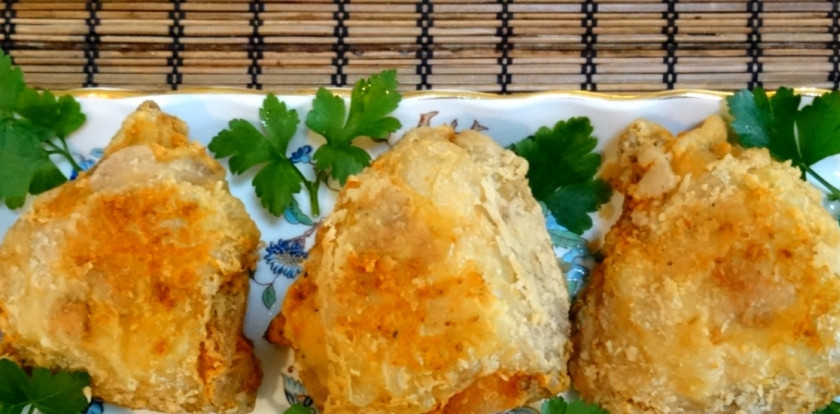 1. Этап. Жареные хрустящие куриные бедрышки: 6. Бедрышки готовы, приятного аппетита!