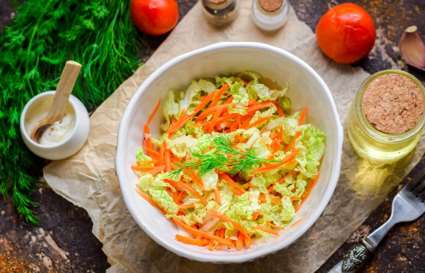 1. Этап. Легкий салат из пекинской капусты: Приятного аппетита!