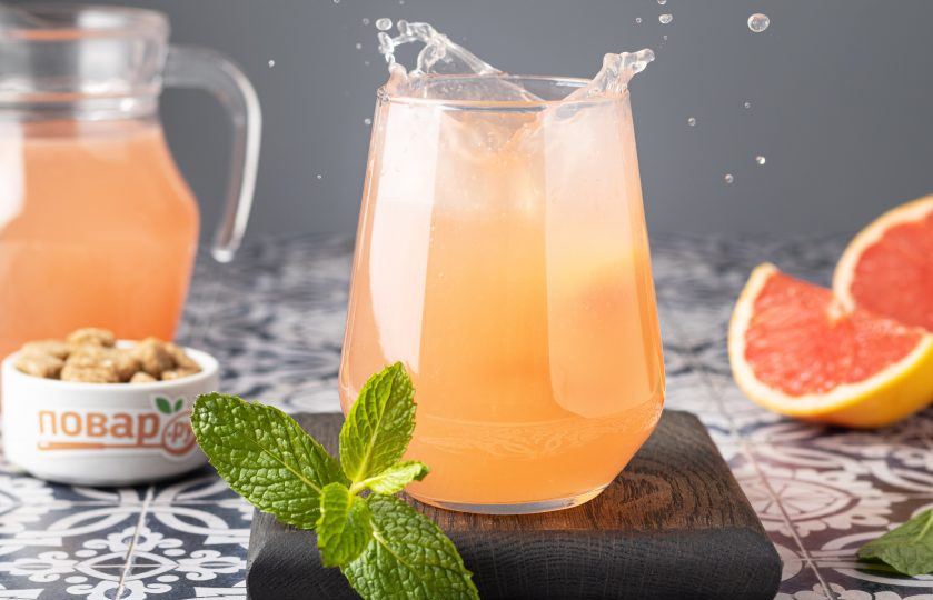 1. Этап. Вода с соком грейпфрута: Вода с соком грейпфрута готова!