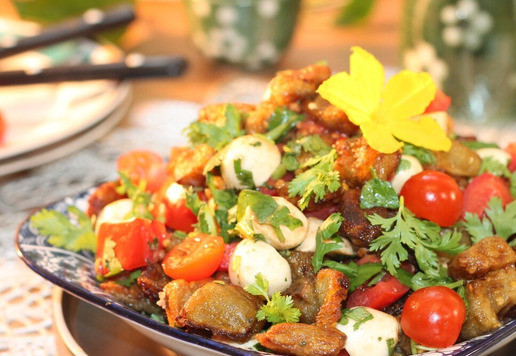 1. Этап. Салат с мягким сыром Чильеджина: Салат готов! Приятного аппетита!