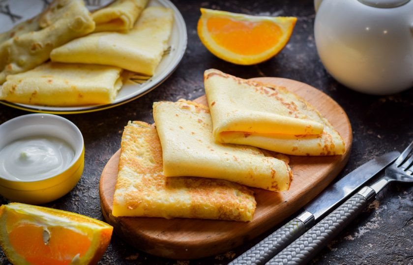 1. Этап. Сливочные блины: Приятного аппетита!