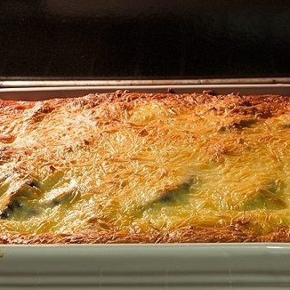 Жареные баклажаны под мясом