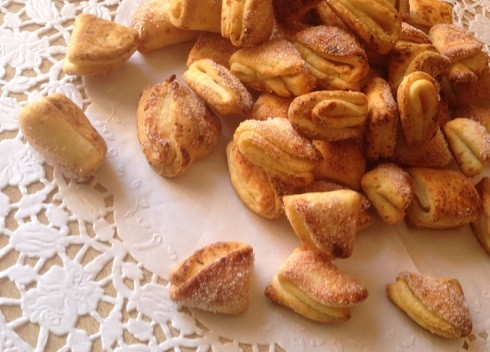 1. Этап. Печенье Гусиные лапки с творогом: И вот печенья готовы, можно угощаться!