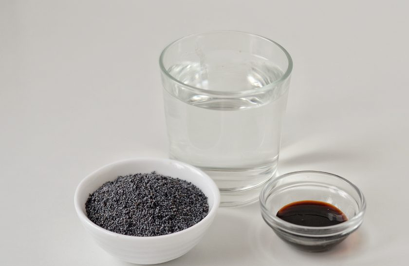 1. Этап. Маковое молоко: Подготовьте все ингредиенты.