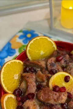 1. Этап. Индейка в клюквенно-цитрусовом маринаде: Блюдо готово. Потрясающий вкус и аромат. Готовить всем обязательно!