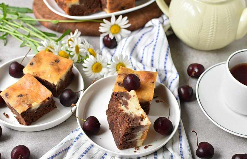 1. Этап. Шоколадный пирог с творогом: Угощайтесь!