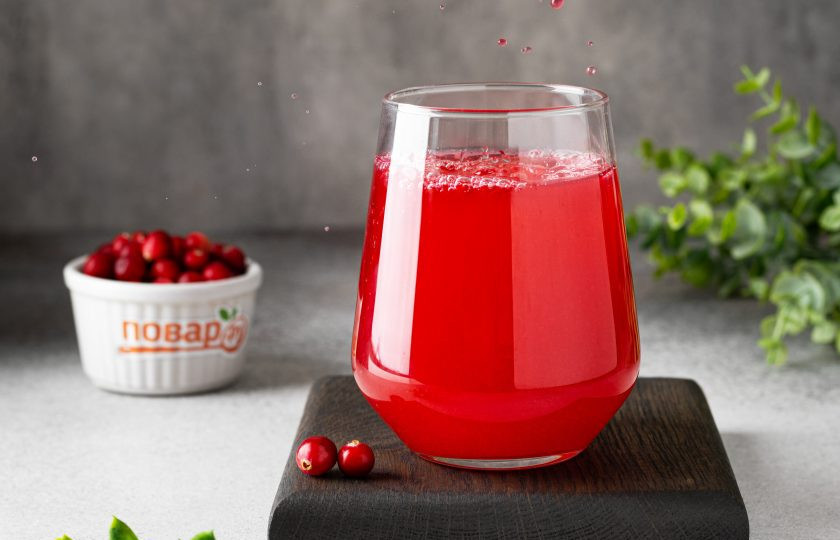 1. Этап. Морс из клюквы без сахара: Клюквенный морс без сахара готов!