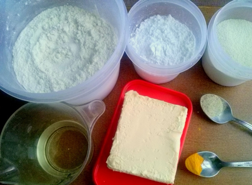 1. Этап. Нан хати: Подготовьте необходимые продукты.