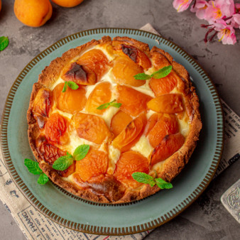 Диетический пирог с абрикосами