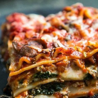 Лазанья грибная