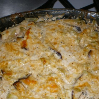 Овощи под сырным соусом