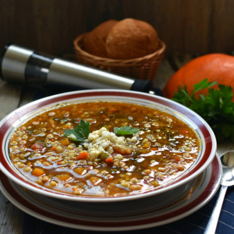 Минестроне с тыквой