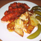 Картошка с сосиской