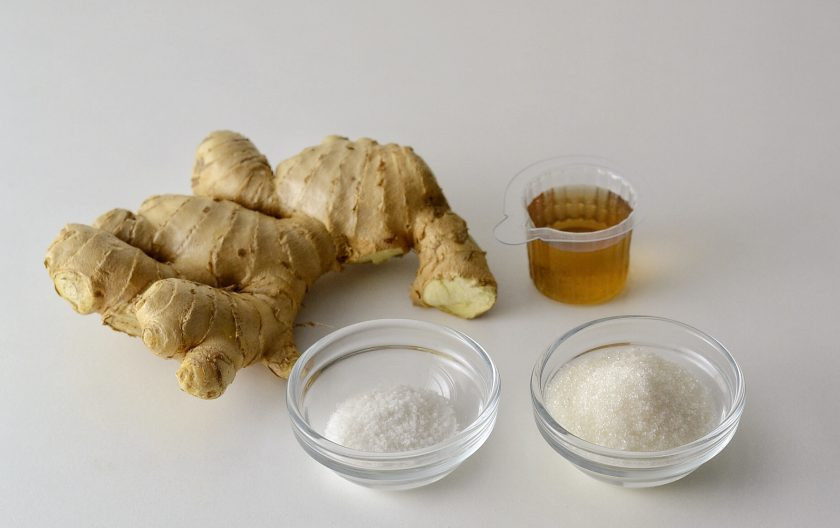 1. Этап. Имбирь маринованный: Подготовьте все ингредиенты.