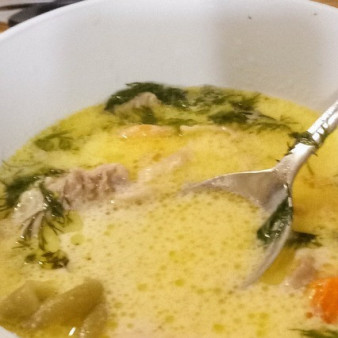 Куриный суп с пармезаном от Оттоленгги