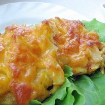 Куриная отбивная с ананасом