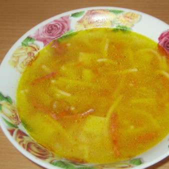Вермишелевый суп без мяса